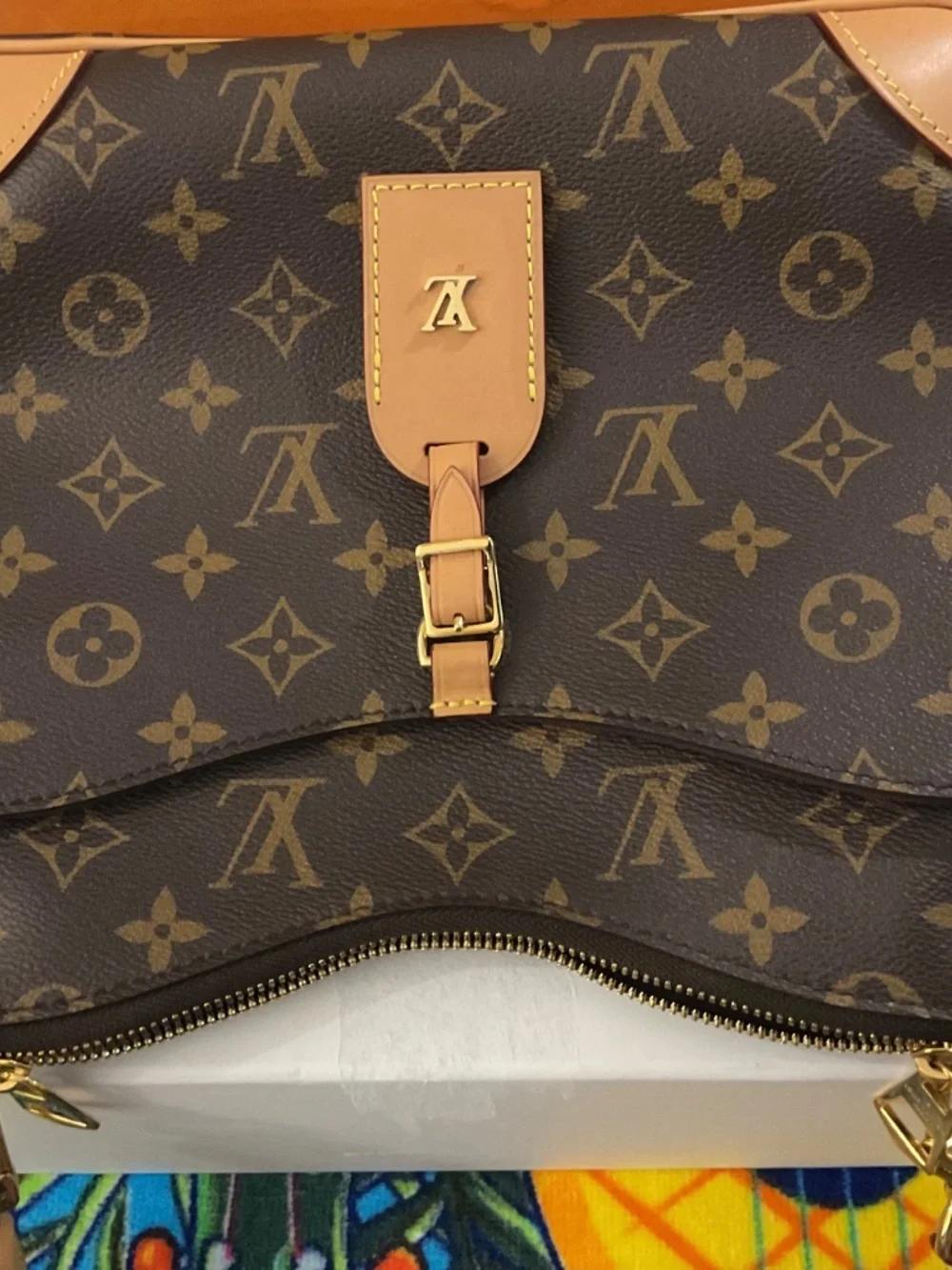 LOUIS VUITTON Shouder Bag Brown Leather M45354.